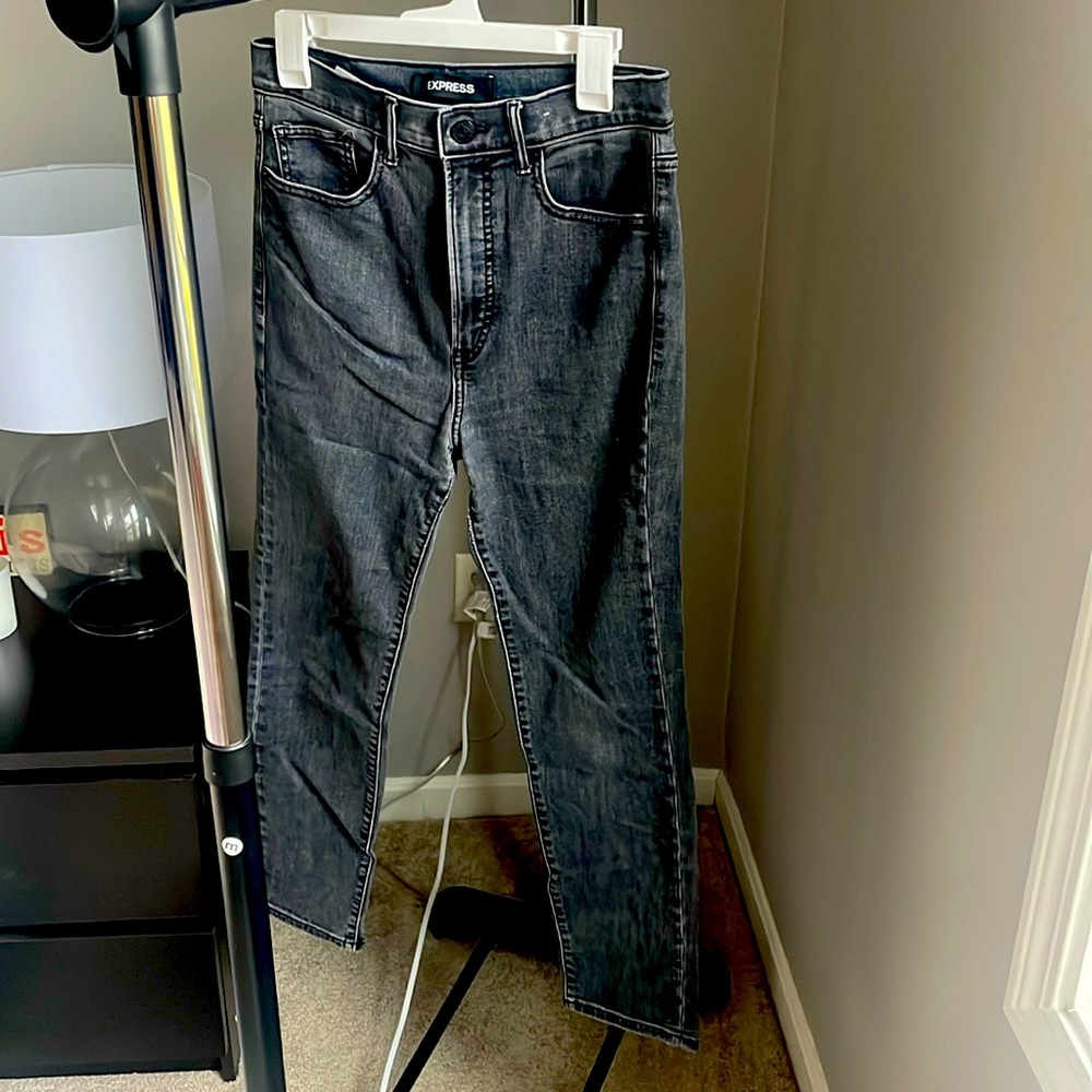 Express jeans size 8 light black color